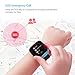 Wonbo Kid Smart Watch, Soft Silicone GPS Tracker with SIM Slot SOS Call Camera Touch Screen Real-time Location Finder Anti-Lost Alarm Remote Remove Alert for Boys Girls (Black&Blue)