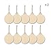 Round Blank Wood Discs Bulk with Holes for Crafts Centerpieces 20 Pieces Unfinished Wooden Christmas Cutouts Ornaments to Paint