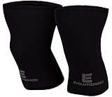 Performance 7MM Knee Sleeves for Powerlifting, Bodybuilding, Weight Lifting - Professional Quality & Ultra Heavy Duty (Pair) by Evolutionize