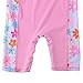 TFJH E Swimsuits for Girls Children One-Piece Rash Guards Beachwear 50+ UV, Pink 128/134