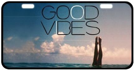 Good Vibes Metal License Plate for Car,Car Tag,Auto Tag 6.1" X 11.8"