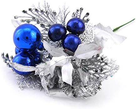 YHaoao Praised Christmas Tree Red Gold Fruit Berry Holly Artificial Flower Pick Home Decor Diy Craft Accessories Garland Wreath(None 4)