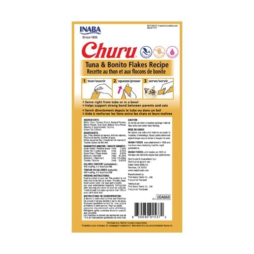 INABA CHURU TUNA & BONITO FLAKES RECIPE