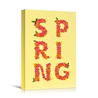 Canvas Wall Art Painted Words Bedroom Industrial Inspirational Modern Art Multicolor Neon Photography Quotes Urban - 12x18 inches