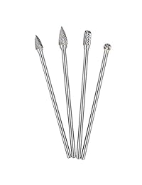 ovovo largo alcance juego de fresas de carburo de corte doble carburo de tungsteno Bit vástago de 1 4" para amoladora taladro, DIY para tallar, pulido de metal, grabado, perforación