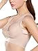 Intimate Portal Women Elegance Leisure Bra Wire Free Full Coverage Pocketed Bra Beige 36D 38B 38C 40A