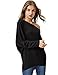 GLOSTORY Women's Casual Long Sleeve Loose Blouses Batwing Sleeve Off Shoulder T-Shirt Tops 2695