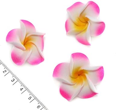 Amazon プルメリア造花 ピンクホワイト 38mm 1個 造花 通販