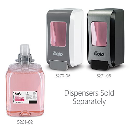 GOJO 5261-02  2000 mL Luxury Foam Handwash,  FMX-20 Refill (Case of 2),Translucent Pink,Compatible with Dispenser #5250-06, 5255-06