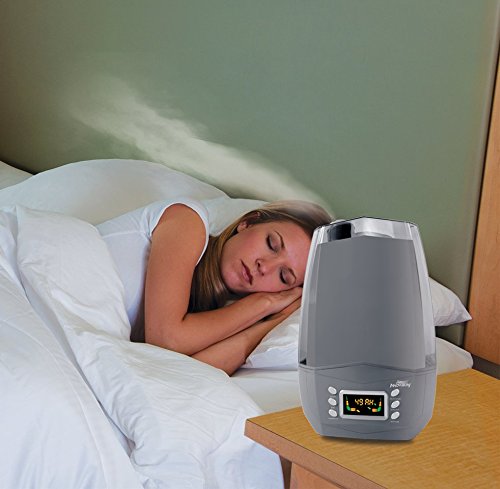 Air Innovations Clean Mist Smart Ultrasonic Humidifier 80 Hour Run Time Model MH-512 Platinum