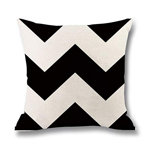Begleri Throw Pillow Covers，Stripe Throw Pillow Covers for Sofa Living Room Car 18 x 18 Inches，4 Pack.
