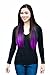 KISSPAT Purple Fashion Ombre Dip Dyed Straight Hair Extension, Synthetic Clip In Hair Extensions, 5 Clips , 23-24 inches Long