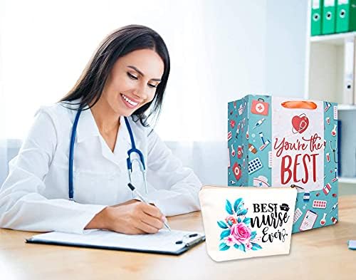 FaCraft Nurses Gifts for Women Nursing Students Best Nurse Ever Makeup Bag,Nursing Cosmetic Travel Bags for Nursing School Graduation Gifts Nurses Retirement Gift Nurses Female Christmas Birthday Gifts 2 FaCraft Nurses Gifts for Women Nursing Students Best Nurse Ever Makeup Bag,Nursing Cosmetic Travel Bags for Nursing School Graduation Gifts Nurses Retirement Gift Nurses Female Christmas Birthday Gifts