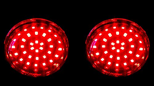Deuce-Style Single Contact Filament LED Turn Signal Smoke Lens (1156 Bulb, Red LED) - Thumbnail 3