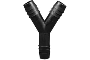 FOXX LIFE SCIENCES Polypropylene Y-Type Barbed Tubing Connectors (Wye-Shaped), Three 1/2 Inch Barbs, Autoclavable, (Pack of 10)
