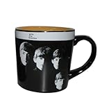Vandor 64165 Ceramic Mug with The Beatles, Black, 12-Ounce