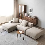 Acanva Luxury Modern Modular L-Shape Sectional Sofa