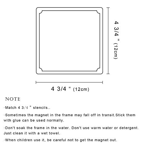 Cookie Stencil Frame, Stencil Frame for Fondant, Sugar and Royal Icing Cookie Making, Pink - Thumbnail 6