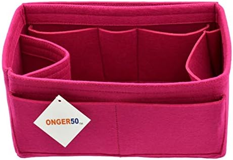 Felt Purse Handbag Tote Organizer Insert - Multi Pocket Storage Liner & Shaper