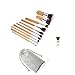GYBest 11Pcs Makeup Brush Set Cosmetic Bamboo Handles with Bag ~ Hot Sale
