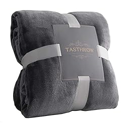 TASTHROW Large Flannel Fleece Throw Blanket, 50×70