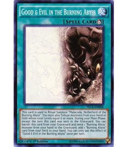 Amazon.com: YU-GI-OH! - Draghig, Malebranche of The Burning Abyss  (CROS-EN082) - Crossed Souls - 1st Edition