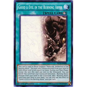 Yu-Gi-Oh! - Good & Evil in the Burning Abyss (SECE-EN086) - Secrets of Eternity - 1st Edition - Super Rare