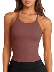 LASLULU Spaghetti Strap Sports Bras for Women High