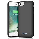 Battery Case for iPhone 6s/6, Xooparc 6000mah Protective Portable Charging Case Rechargeable Extended Battery Pack for Apple iPhone 6/6s(4.7’) Backup Power Bank Cover (Black)
