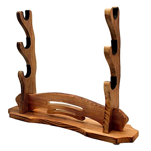 BiJun Sword Stand Katana Holder, Samurai Sword Stand Display Stand