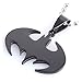 316L Stainless Steel Pendant 1.1592X0.8688 Inch Batman Black Necklace 22