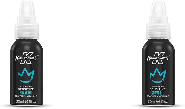 King of Shaves Advanced Sensitive Shaving Oil 2x30ml With Pump