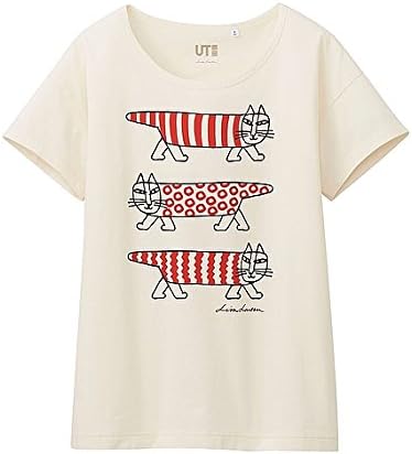 Amazon Co Jp ユニクロ リサラーソン コラボ Tシャツ Mサイズ 半袖 マイキー 3匹 猫 白 ホワイト 赤 レッド Ut 北欧 スウェーデン 14年 完売 ホビー 通販