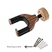 Guitar Hanger，Guitar Hook Holder Wall Mount，DODOMI Auto Grip System Lock Safe Lock Hardwood Studio Hanger for Guitar Bass (Rosewood)