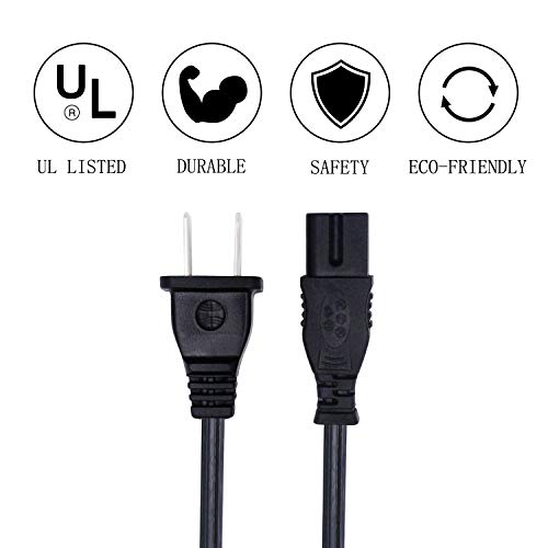 Saireed UL Listed AC Power Cord for Bose Wave Music System III IV AWRCC1 II CD-3000 CD-2000 AM/FM Radio CD Player Replacement 8ft AC Cable