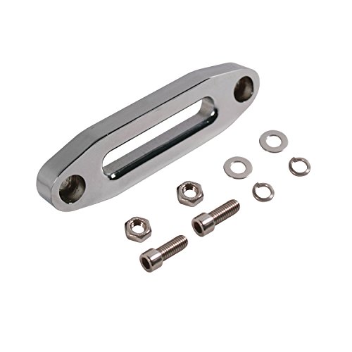 Extreme Max 5600.3096 MAGNA Polished Aluminum Universal ATV / UTV Hawse Fairlead for Synthetic Rope