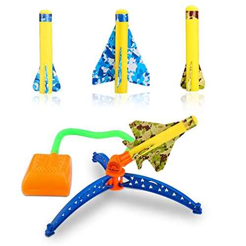 US Sense Rocket Launcher for Kids, Adjustable Stomp Launcher Set with 2