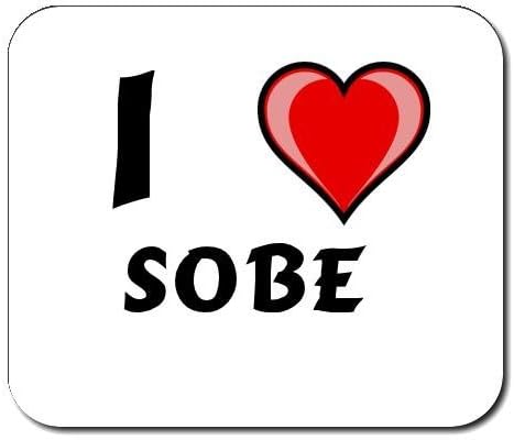 Custom Mouse Pad with first name/surname/nickname I Love Sobe
