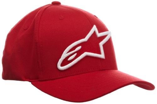 ALPINESTARS Men's Logoastar Hat, Red/White, Small/Medium