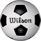 WILSON Traditional Soccer Ball - Size 5, Black/White