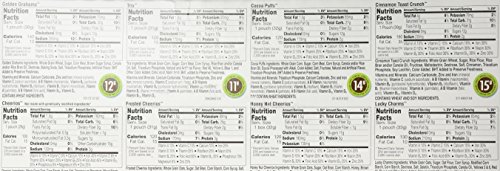 GENERAL MILLS CEREAL VARIETY PACK, 8 POUCHES 9.14 OZ