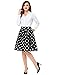 50s Vintage Style Skirts for Women Polka Dot CL6294-2 L