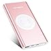 POWERADD Qi Wireless Power Bank 10000mAh, QiPower Fast Wireless Charging External Battery Pack 2 in 1 with Bidirectional USB C Compatible for iPhone X/8/8 Plus, Galaxy Note 8, S8 - Rose Gold