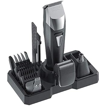 Wahl Groomsman Pro All-in-One Men's Grooming Kit Rechargeable Beard Trimmers and Hair Clippers, Includes Guide Combs, Precision Detailer, Mini-Shaver Head, and Nose and Ear Hair Trimmer, 9860-700