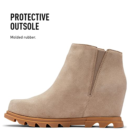 Sorel Women's Joan of Arctic Wedge III Zip Boot Omega Taupe, Gum 2