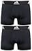 adidas Men's Sport Performance 2-Pack Trunk, Black/Black Black/Black, Medium