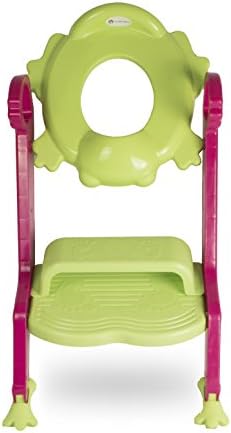 ToddlerMate Step UP Potty Seat - Safe &amp; Comfortable Design - Green &amp; Pink