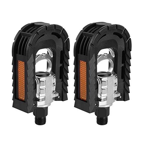 1 Pair Road Bike Pedals, Mountain Bike Pedals Aluminum Alloy Folding Bike Bicycle Pedals Outdoor Cycling Accessory
