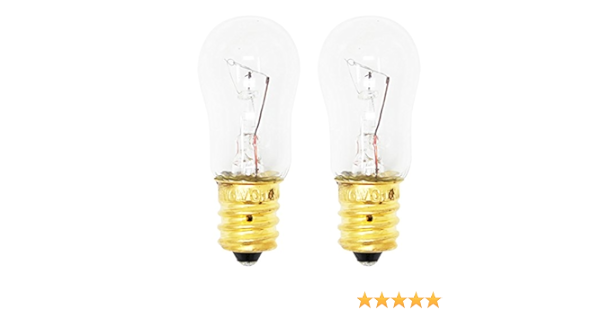 Amazon Com 2 Pack Replacement Light Bulb For Hotpoint Hsm25gftcsa Refrigerator Compatible Hotpoint Wr02x12208 Light Bulb Home Improvement