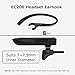 Glazata 6 Pieces EC200 Headsets Ear Hooks Earbuds Sets (Black)